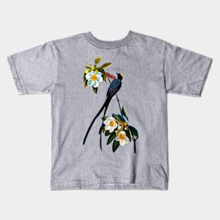 Audubons Fork-tailed Flycatcher Kids T-Shirt